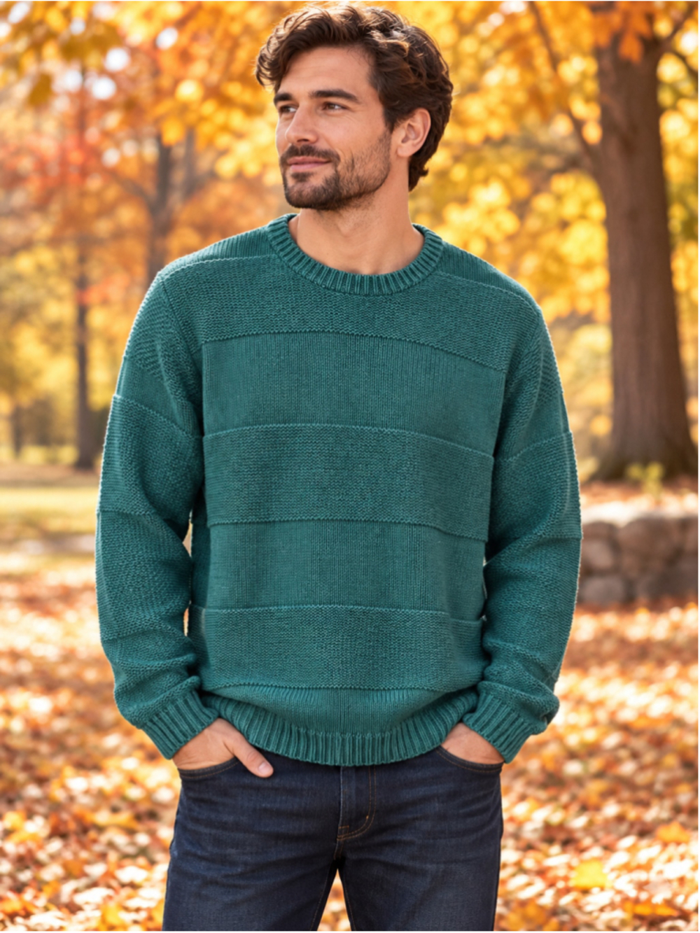 Men's Eddie Bauer Crewneck Sweater Green XL